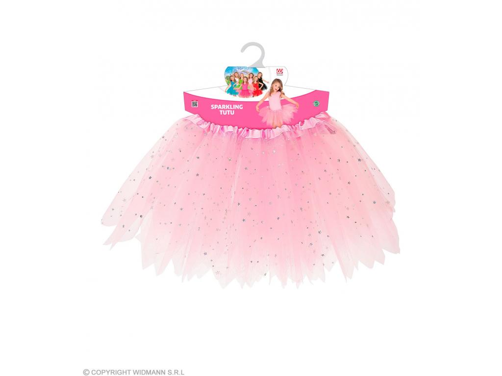 Csillogós tütü, halvány rózsaszín lány jelmez
