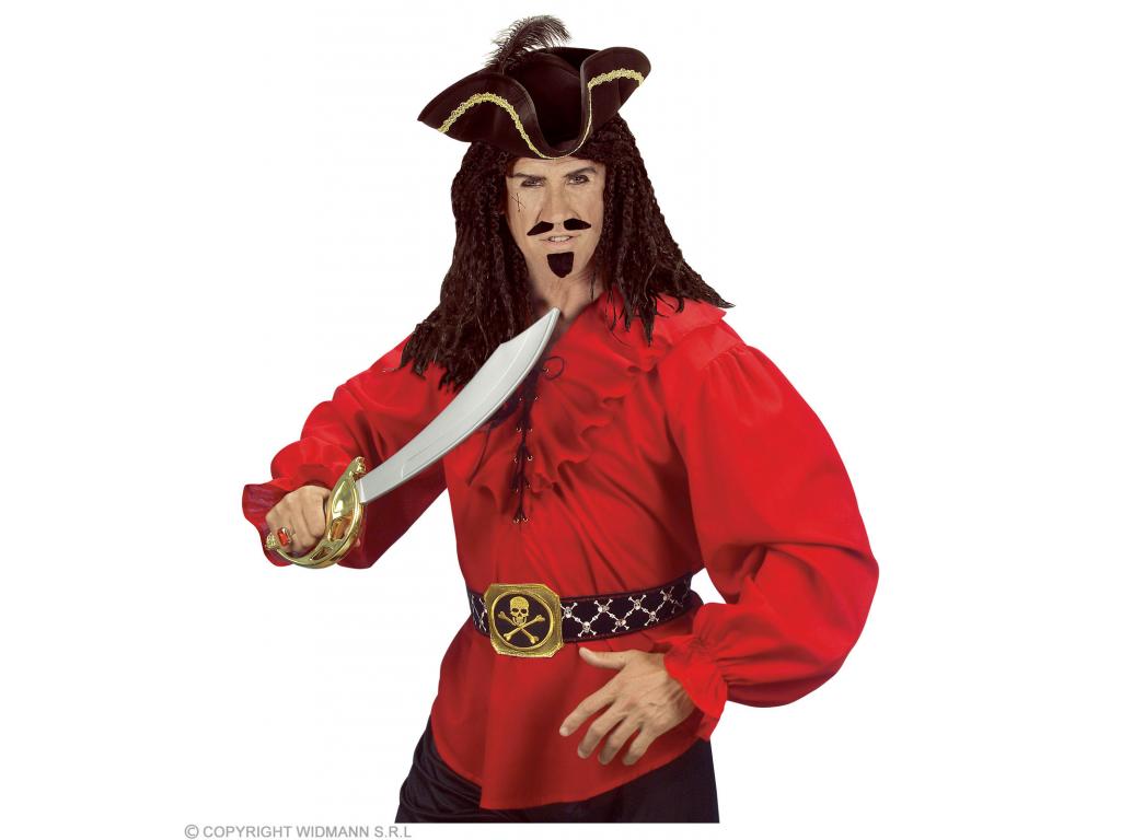 Reneszánsz kalóz piros színű ing férfi jelmez