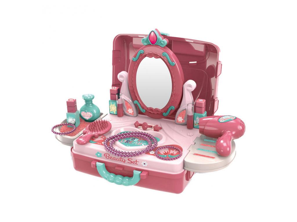 Sminkasztal bőröndben