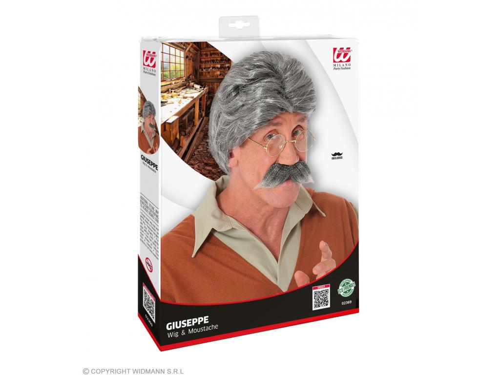 Dzsepettó paróka és bajusz