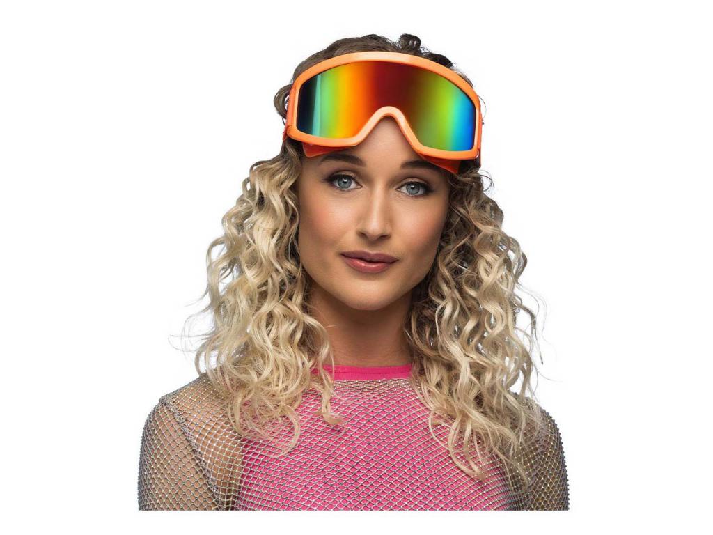 Neon narancssárga party síszemüveg