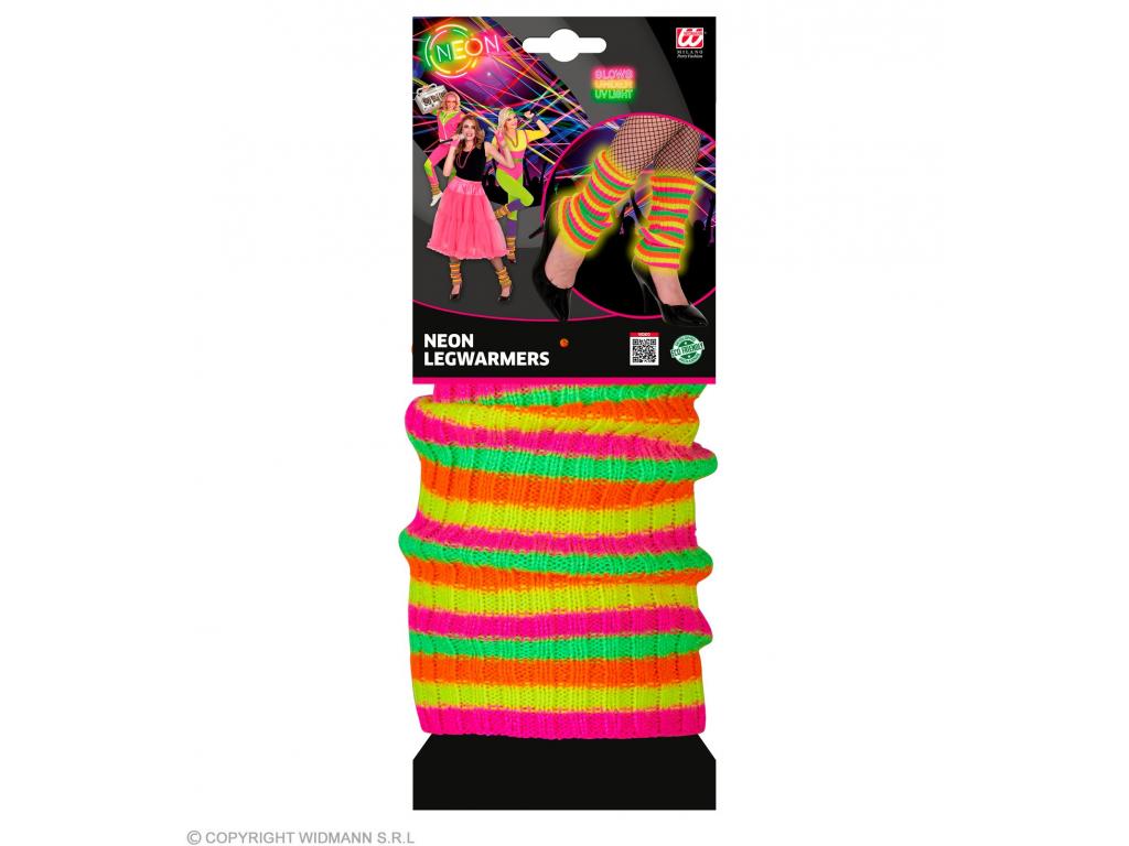 Színes neon lábszárvédő felnőtt általános méretben