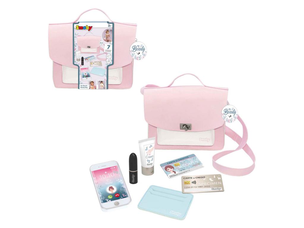 Smoby My Beauty Bag kozmetikai táska szett, rózsaszín, 6 részes.