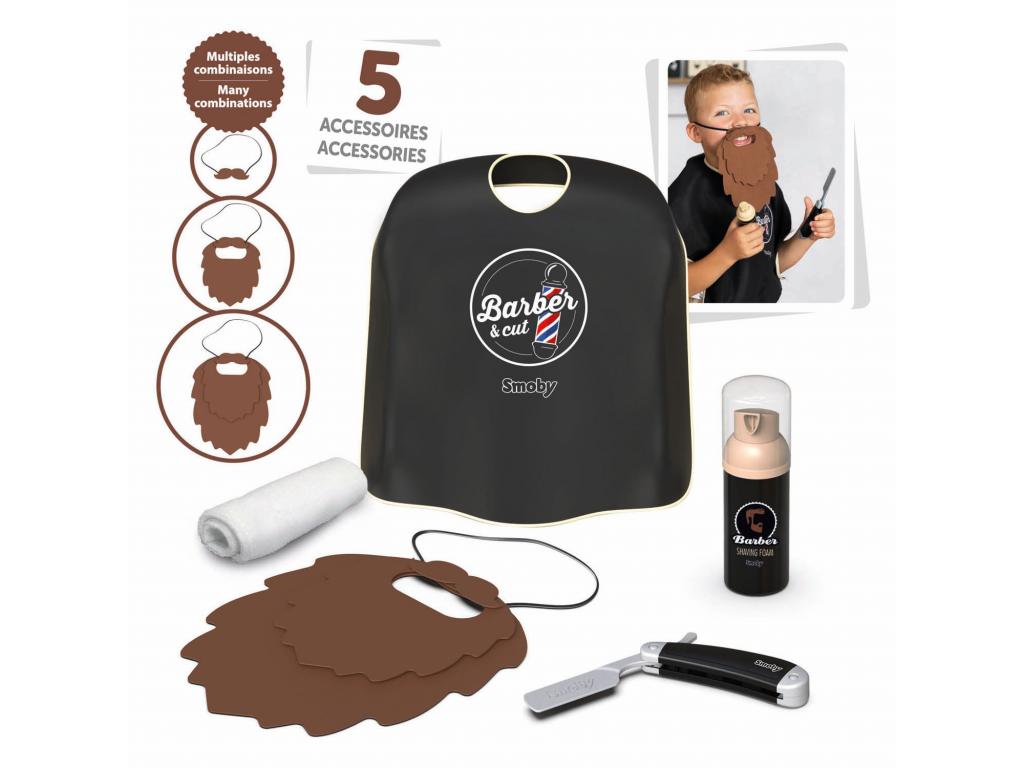 Smoby Barber Cut Barber Az első szakállam, játék borotva, 5 rész