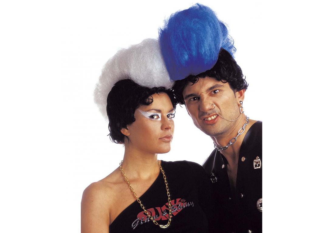 Punk paróka kék színben Punk paróka kék színben
