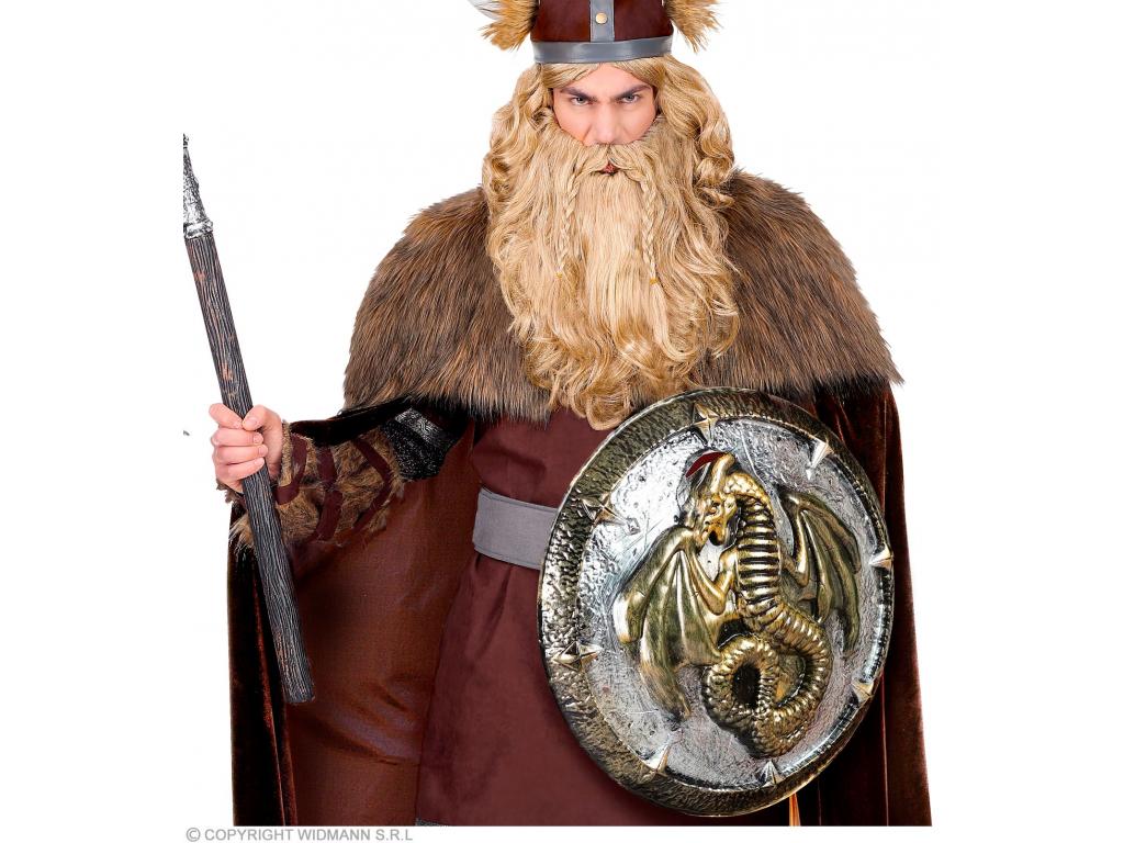 Sárkány pajzs fogantyúval 48 cm-es