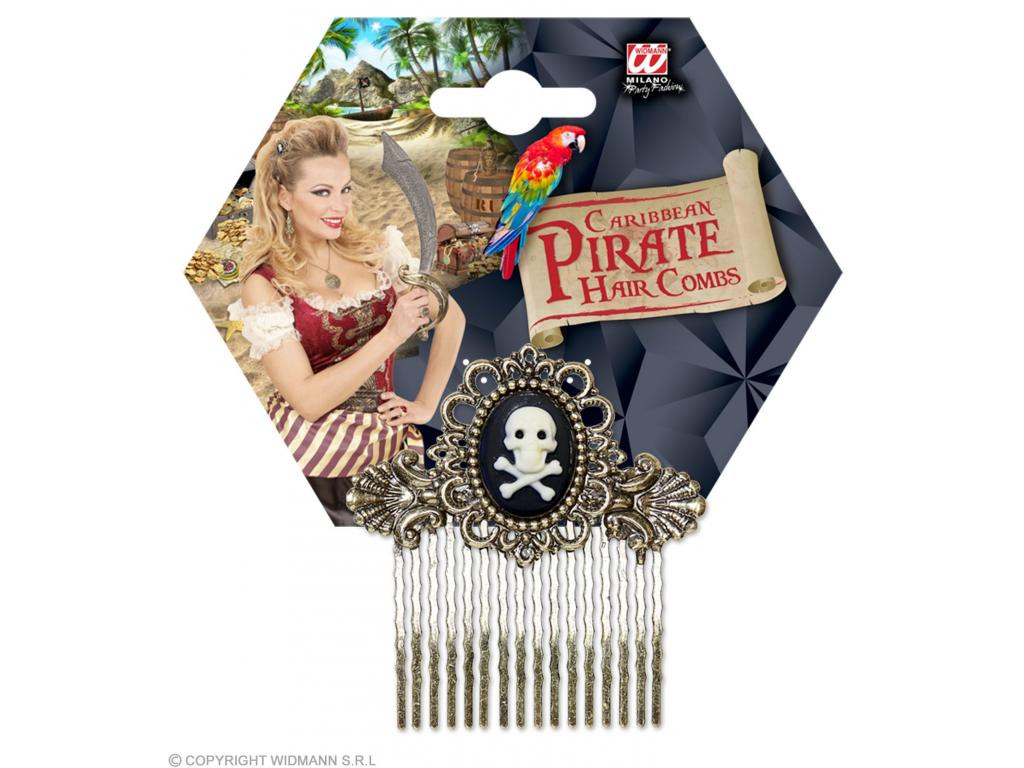 Arany színű koponyás hajbavaló