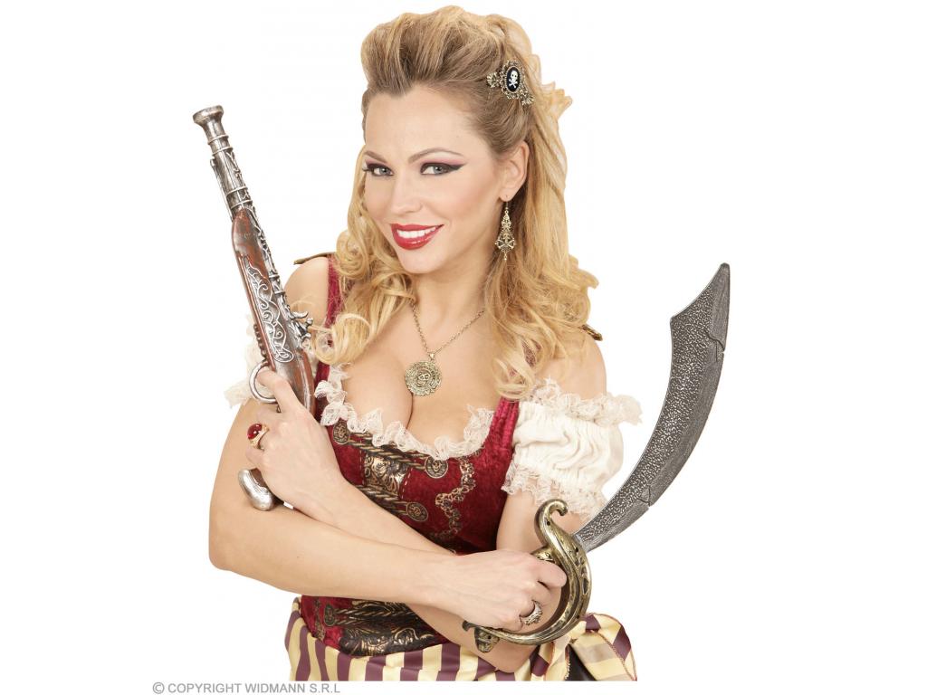 Arany színű koponyás hajbavaló