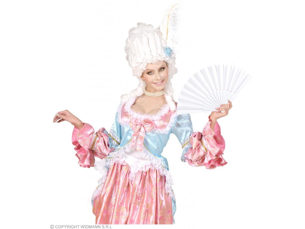 Fehér színű legyező, 23 cm