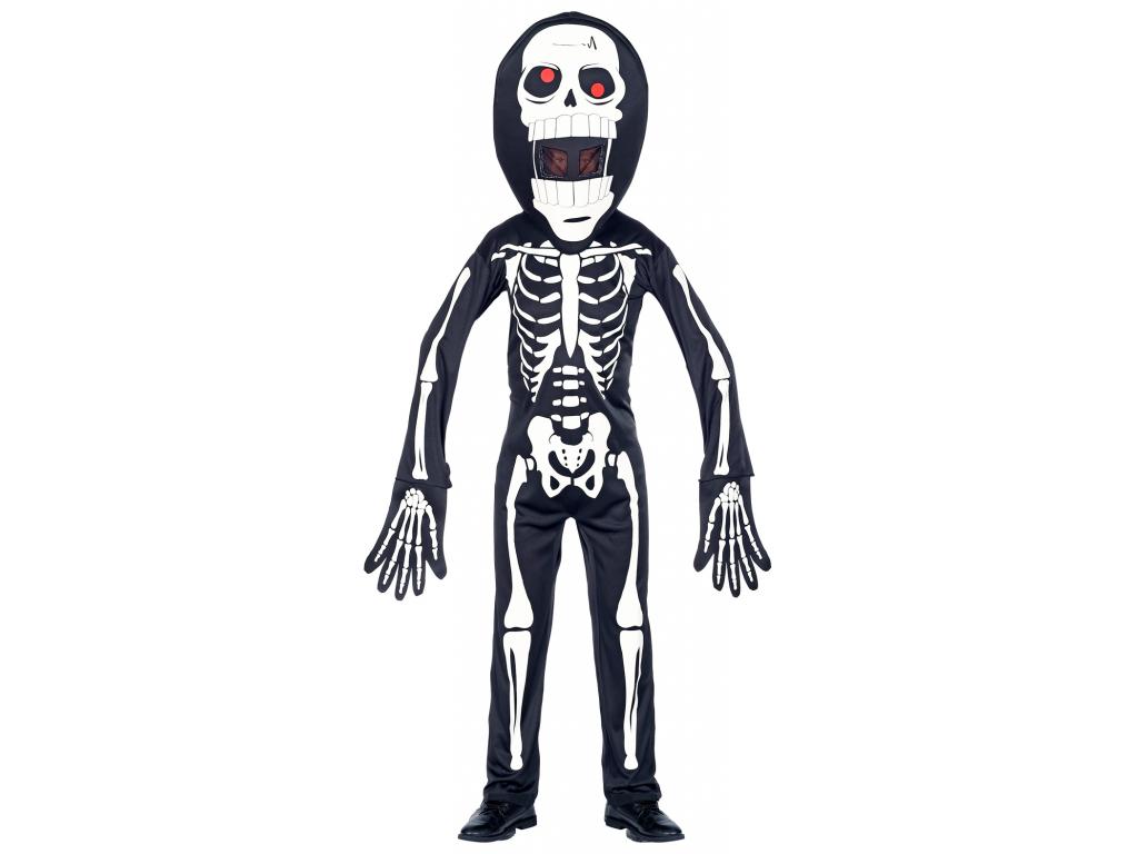Csontváz maszkkal fiú jelmez
