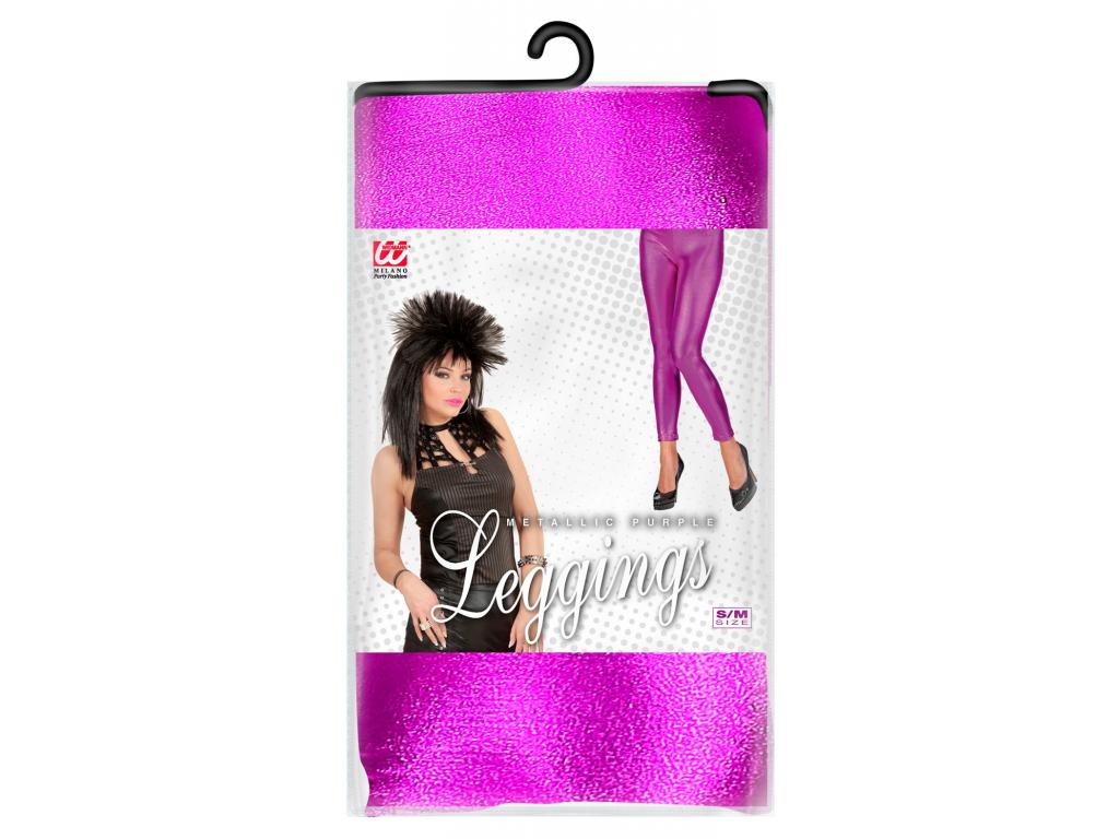 Fényes leggings - lila női jelmez