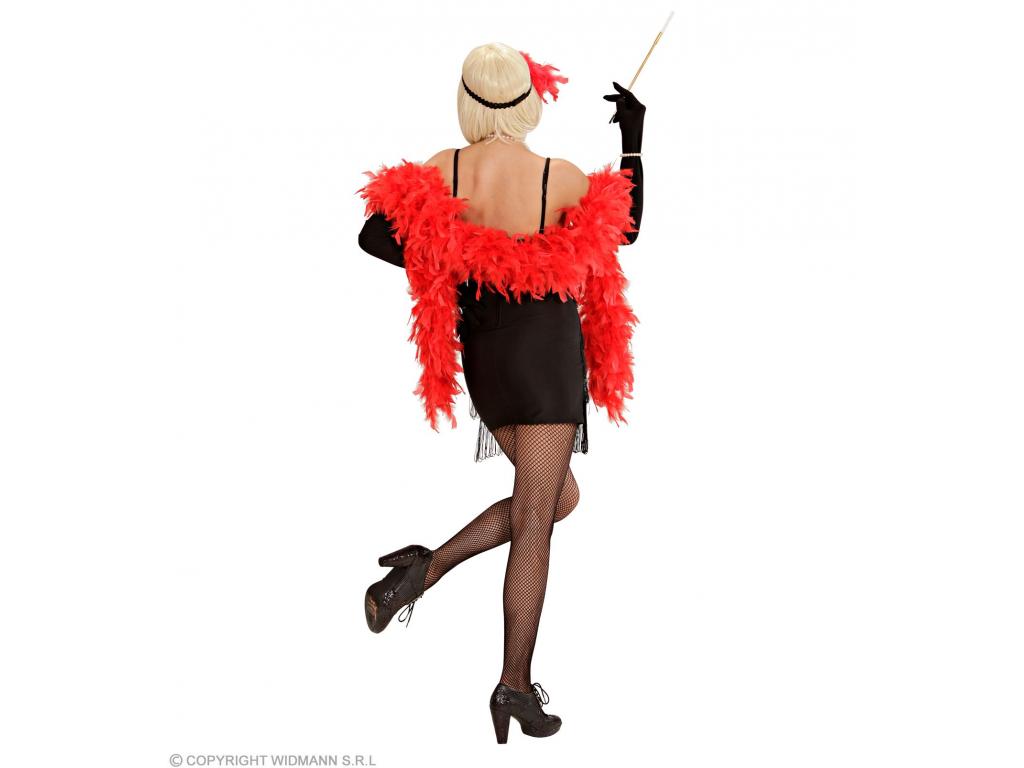 Flapper 20 as évek fekete női jelmez