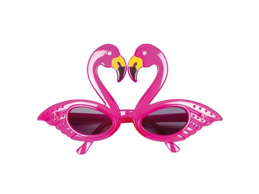 Party szemüveg, Flamingó, 19 cm Party szemüveg, Flamingó, 19 cm