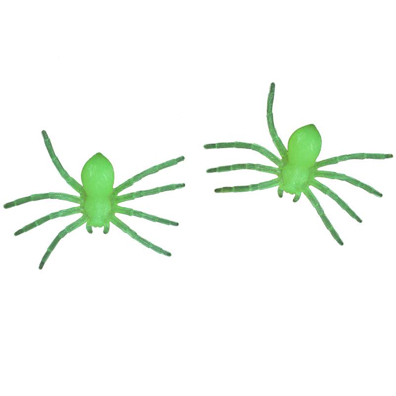 Fluoreszkálós pókok 2 db 8*12 cm-es