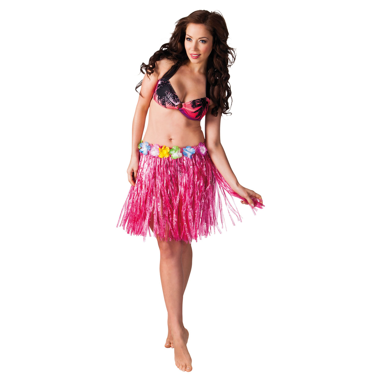 Hawaii szoknya, pink színben, 45 cm Hawaii szoknya, pink színben, 45 cm
