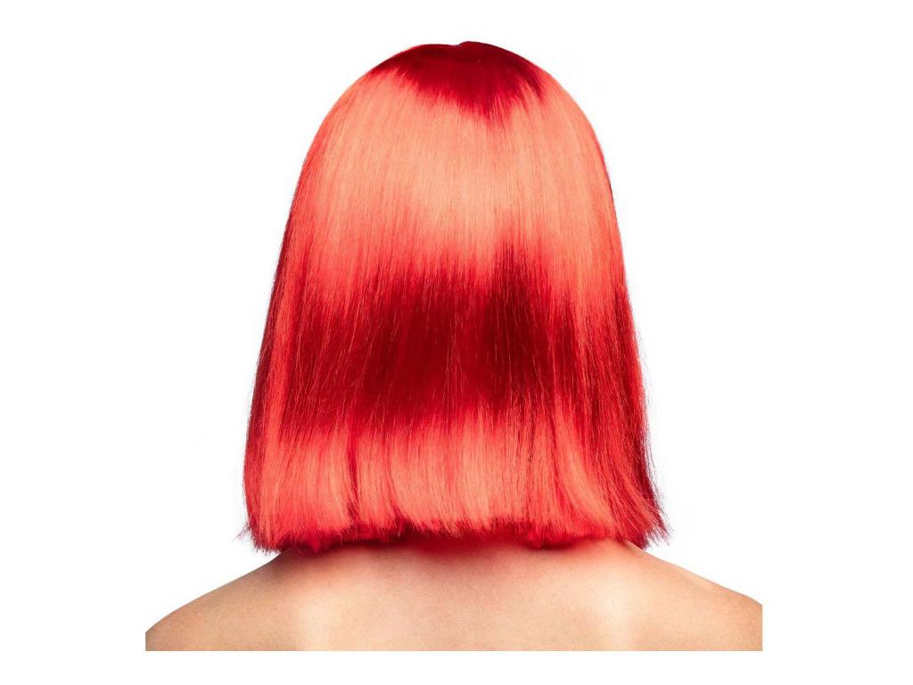 Dance neonvörös paróka