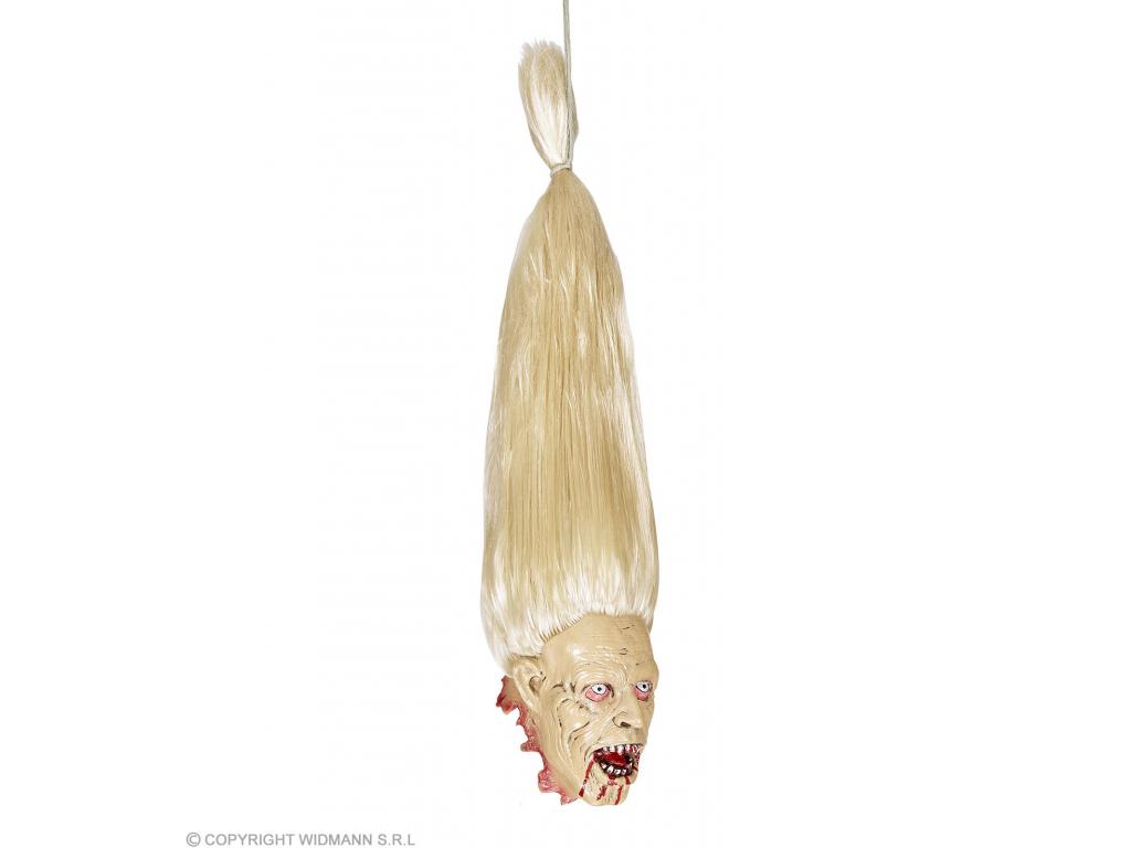 Levágott fejű zombi szőke hajjal