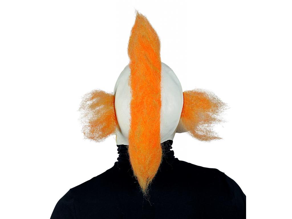Halloweeni cirkuszi bohóc maszk hajjal