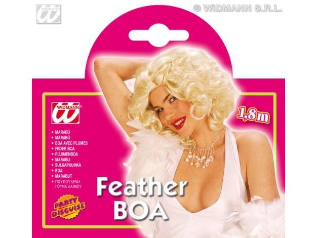 Glamour toll boa sál, 180 cm-es, pink