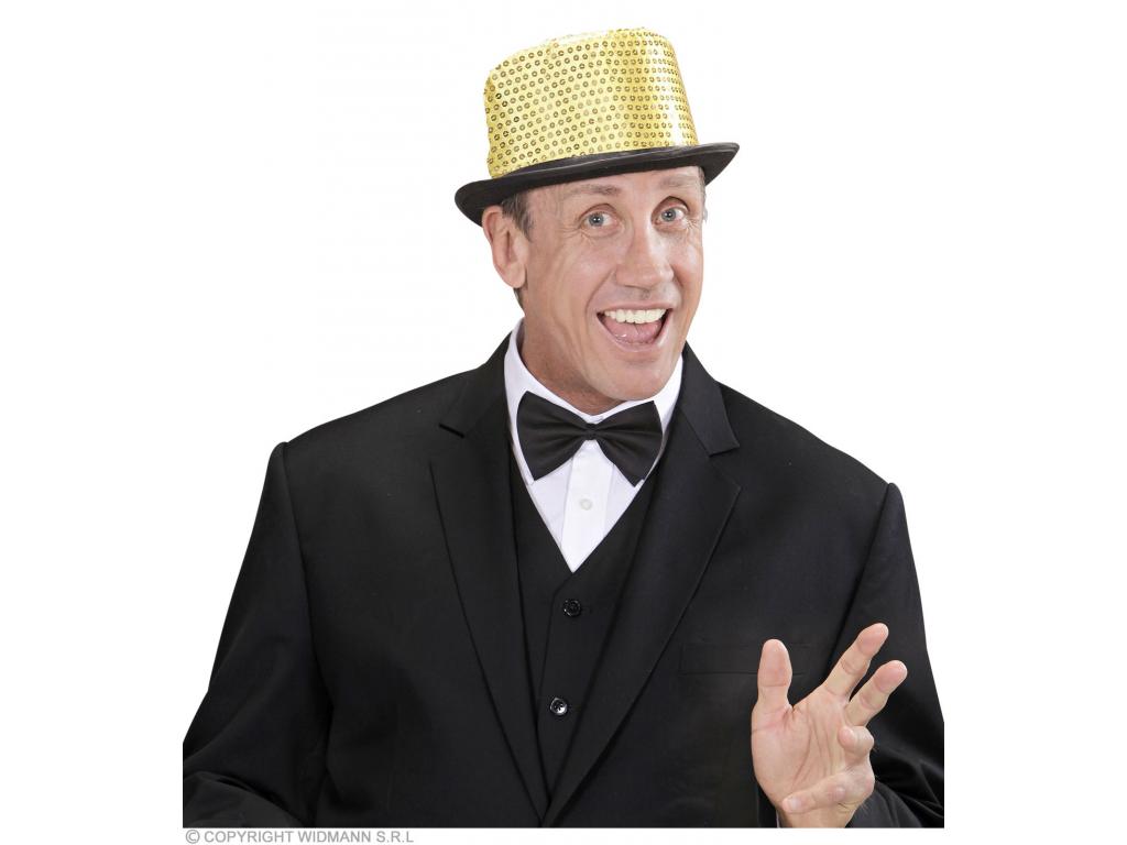 Cilinder kalap arany csillogó színben 1 db