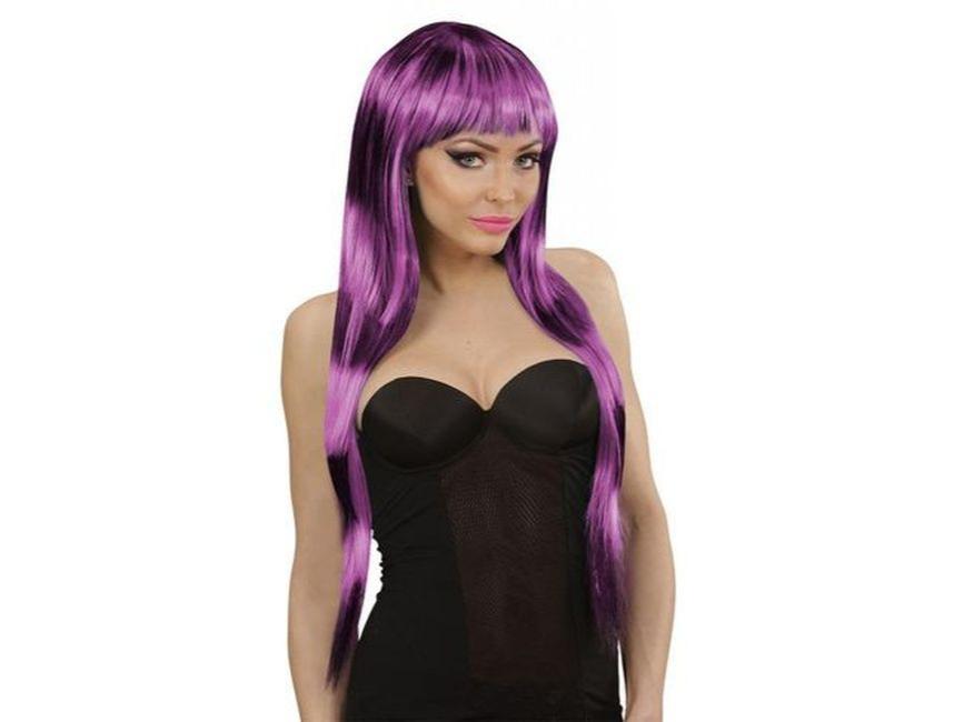 Streaks Fashion női paróka, fekete-lila Streaks Fashion női paróka, fekete-lila