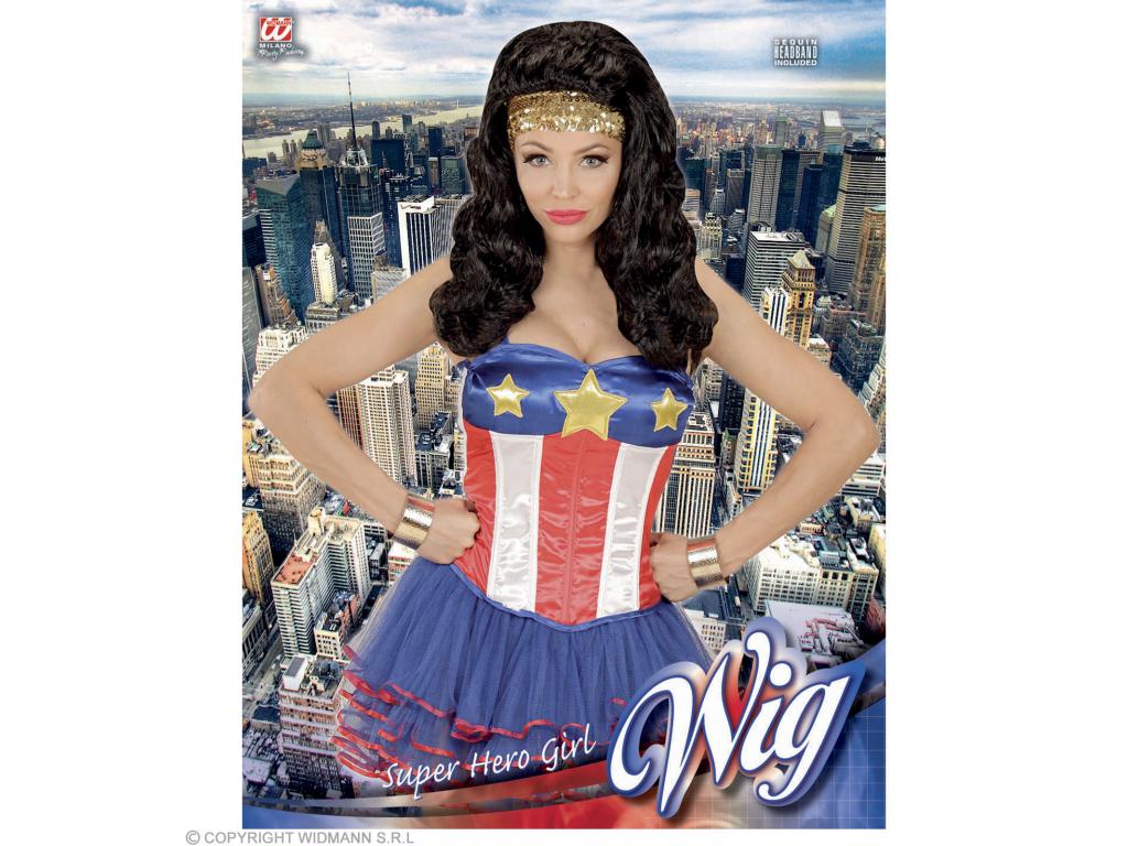 Dús barna, hosszú paróka