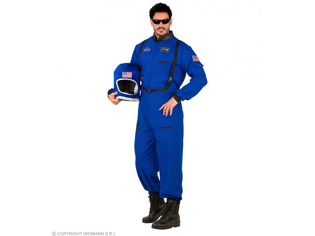 Űrhajós kék férfi jelmez