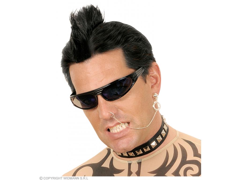Punk tarajos hajkiegészítő, fekete Punk tarajos hajkiegészítő, fekete