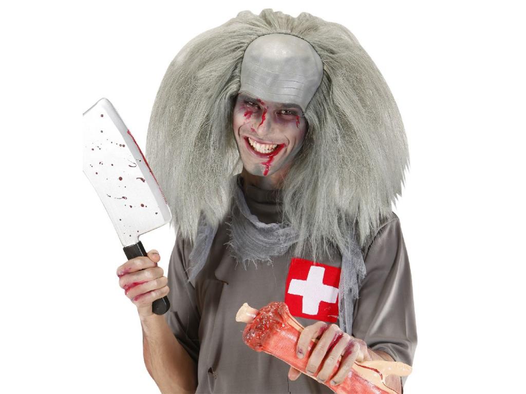 Zombie fejmaszk hajjal