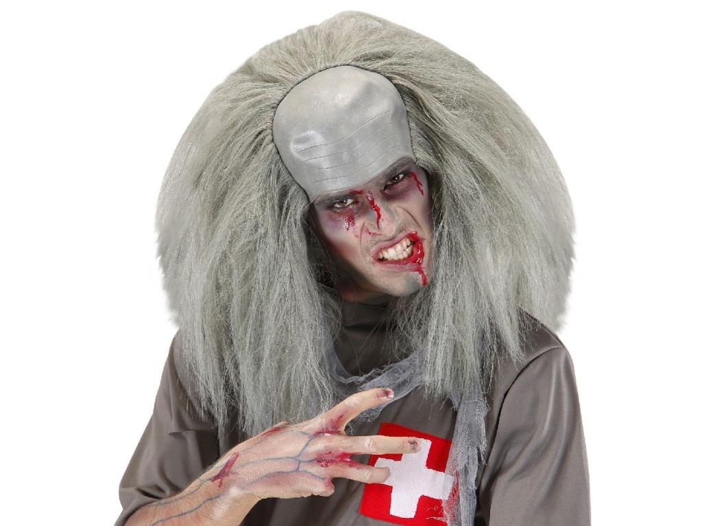 Zombie fejmaszk hajjal