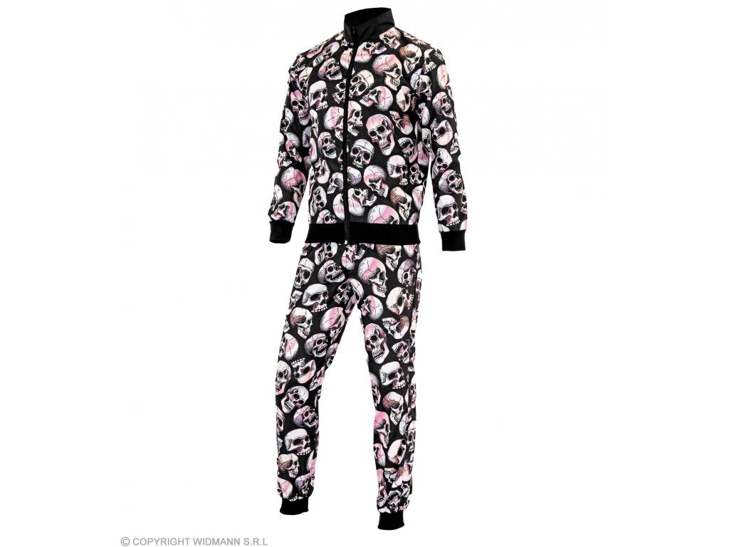 Halálfejes tréningruha unisex felnőtt jelmez