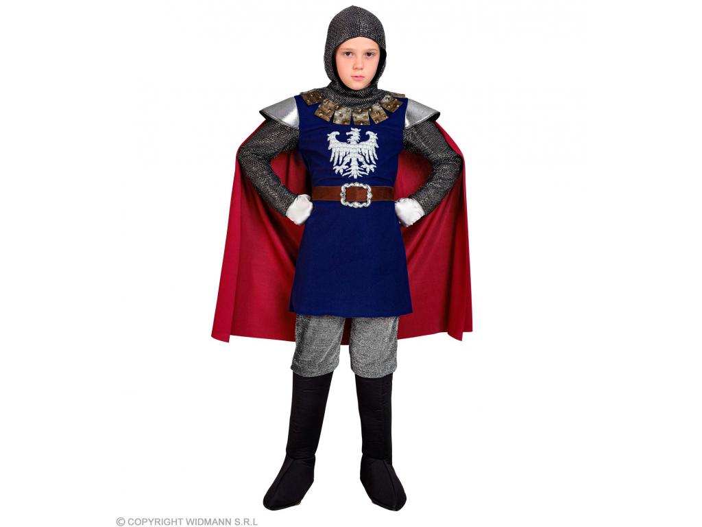 Lovag kék piros színben fiú jelmez