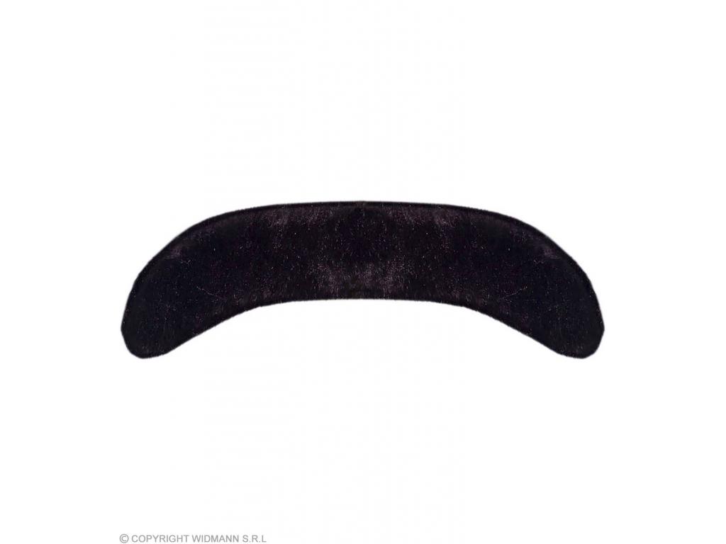 Gentleman bajusz, fekete