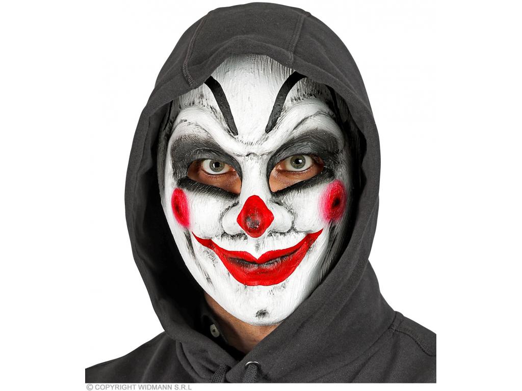 Commedia dell\'arte bohóc maszk fehér