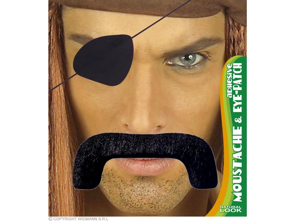 Kalóz bajusz, szemtakaróval