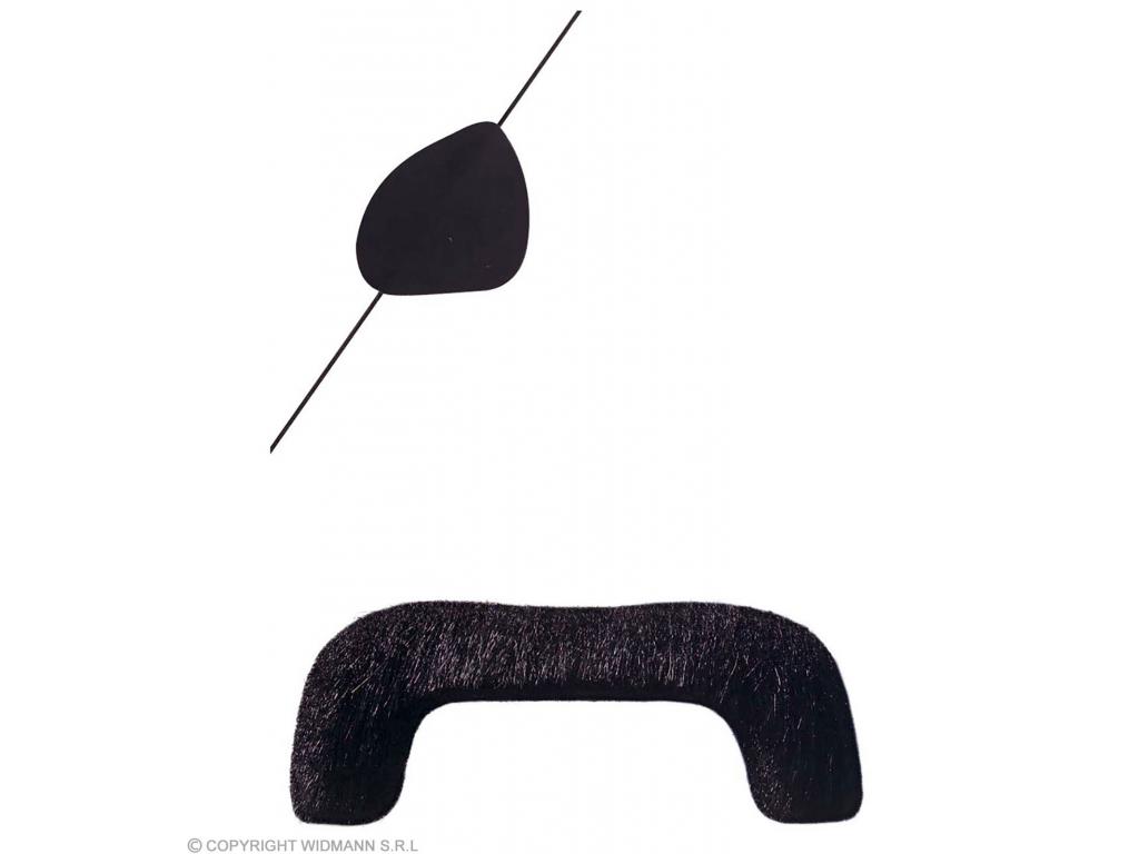 Kalóz bajusz, szemtakaróval