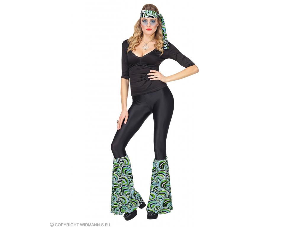 70 es évek hippi szerkó, 2 részes zöld női jelmez