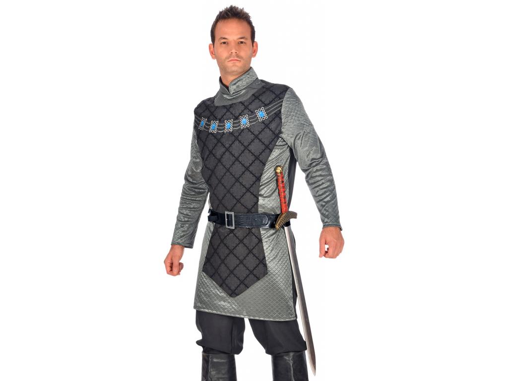 Bőrhatású öv 4 rekesszel - fekete