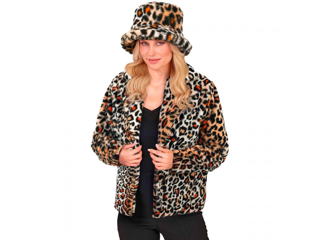 Tigrismintás plüss dzseki női jelmez