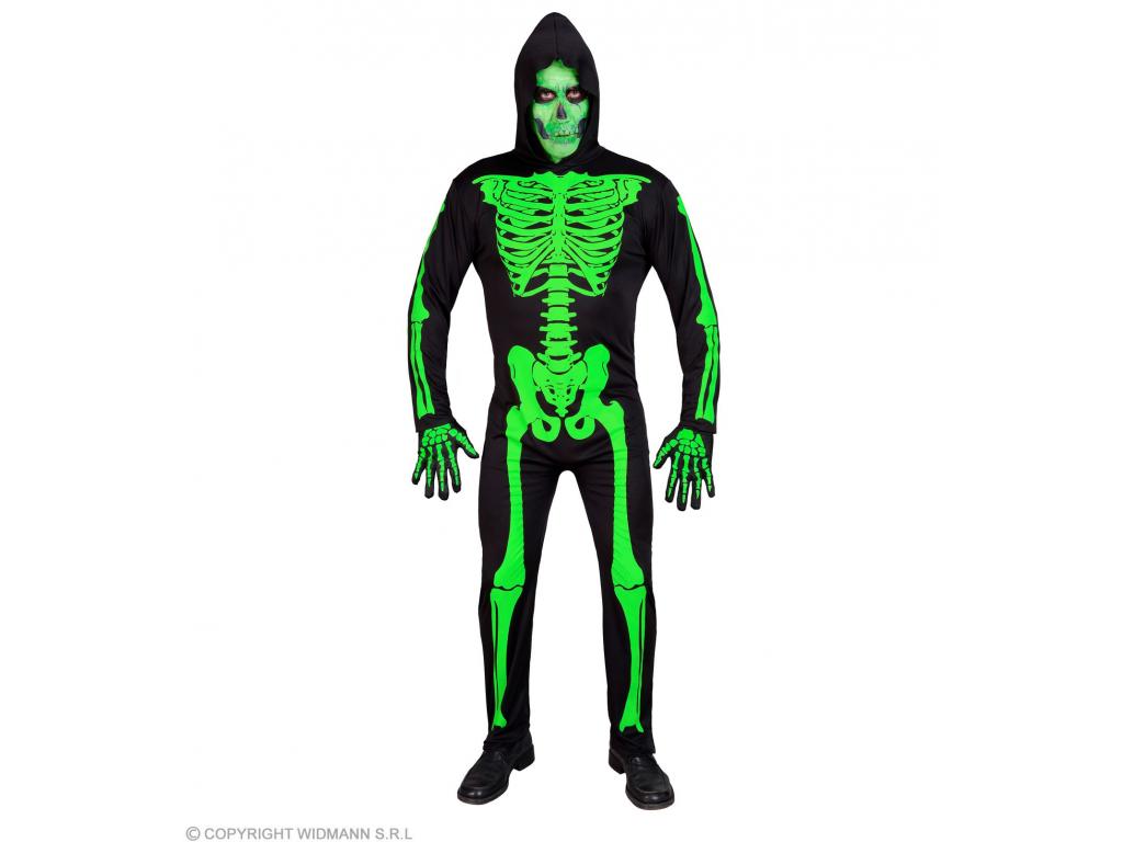 Zöld csontváz férfi jelmez