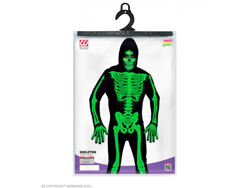 Zöld csontváz férfi jelmez