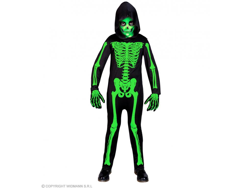 Zöld csontváz fiú jelmez