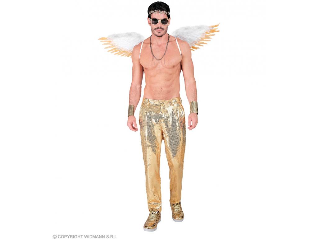 Party nadrág csillogó arany színű férfi jelmez