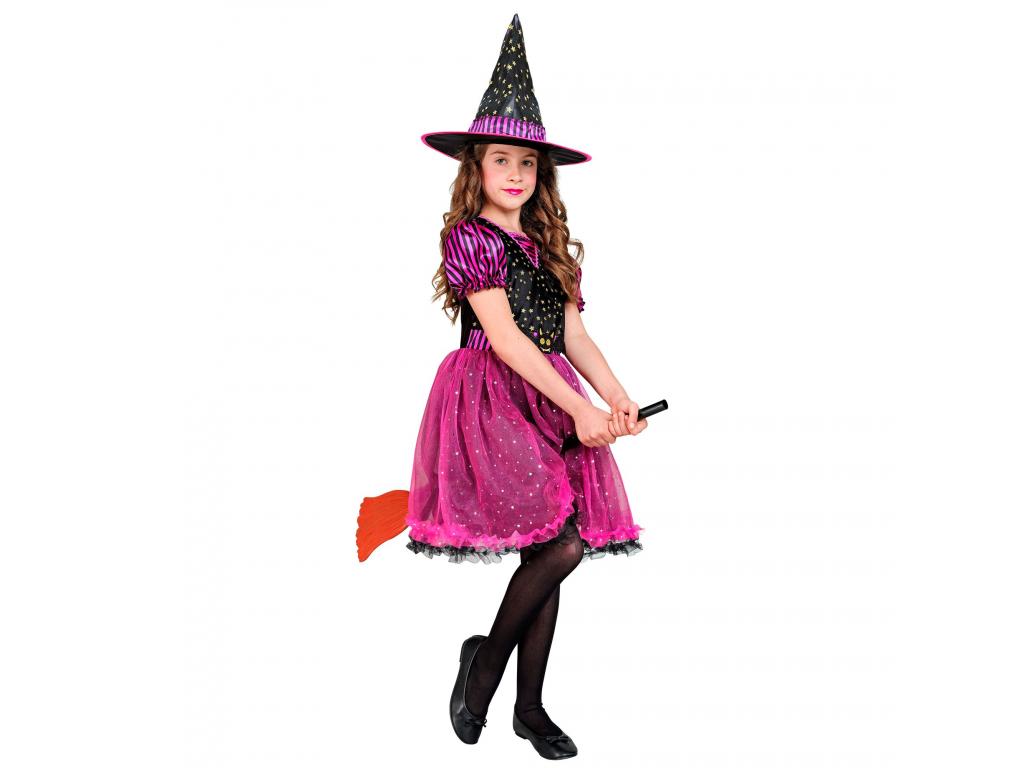 Boszorkány lila fekete lány jelmez