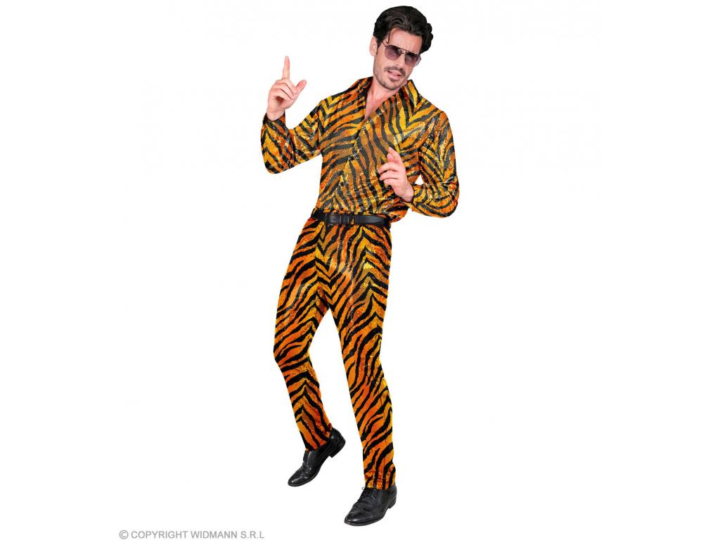 Party nadrág tigris mintás férfi jelmez