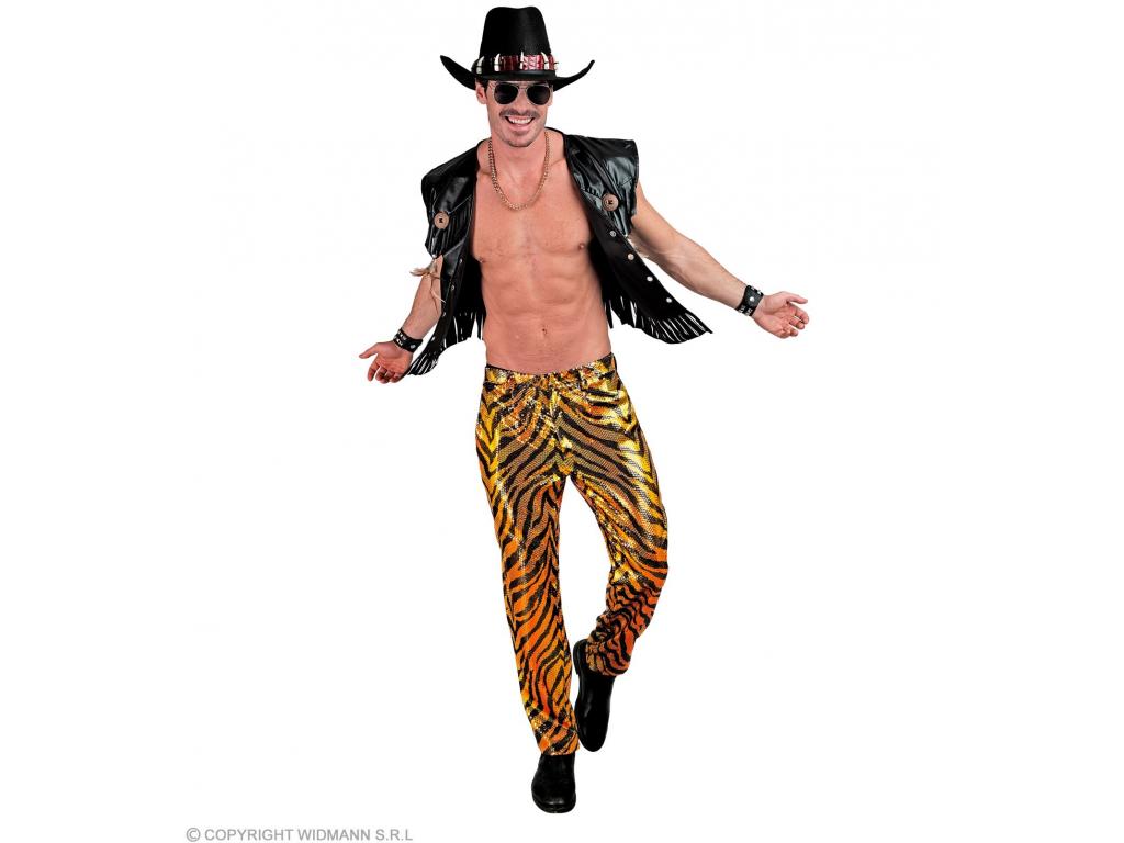 Party nadrág tigris mintás férfi jelmez