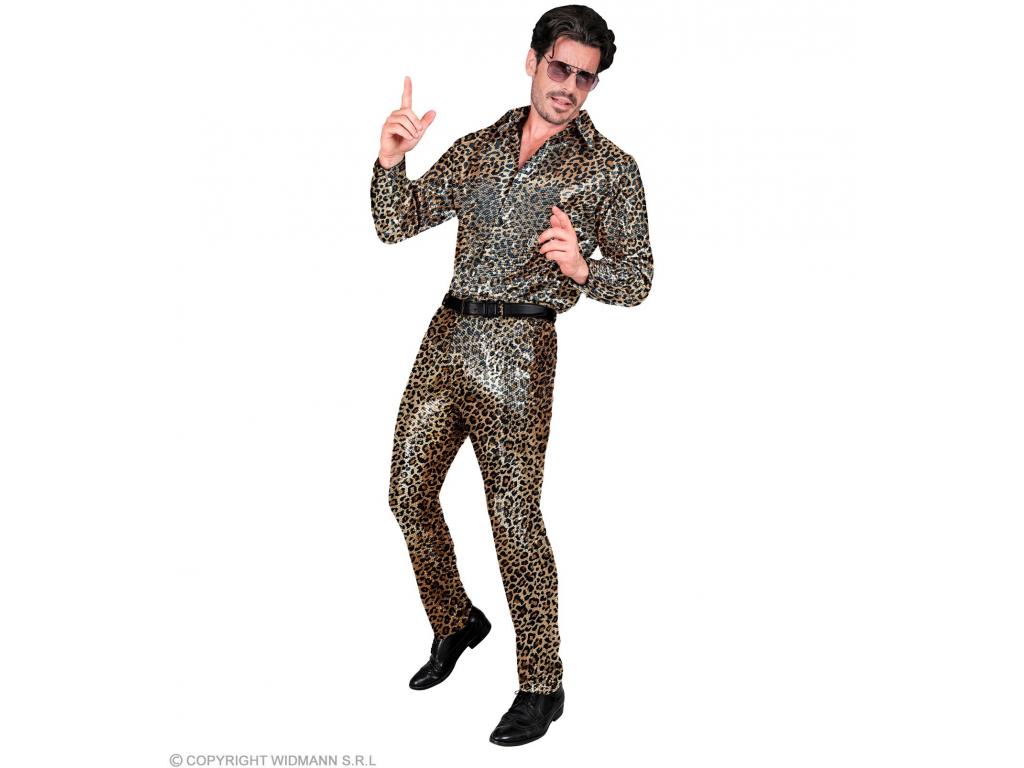 Party nadrág leopárd mintás férfi jelmez