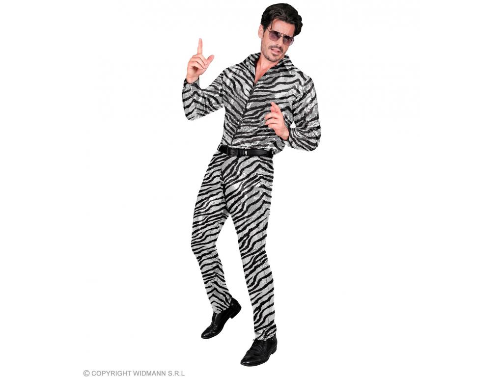Party nadrág zebra mintás férfi jelmez