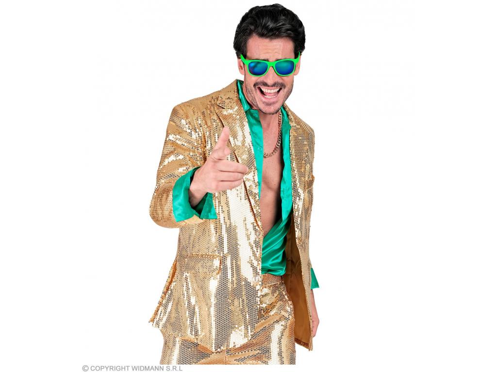 Party zakó csillogó arany színű férfi jelmez