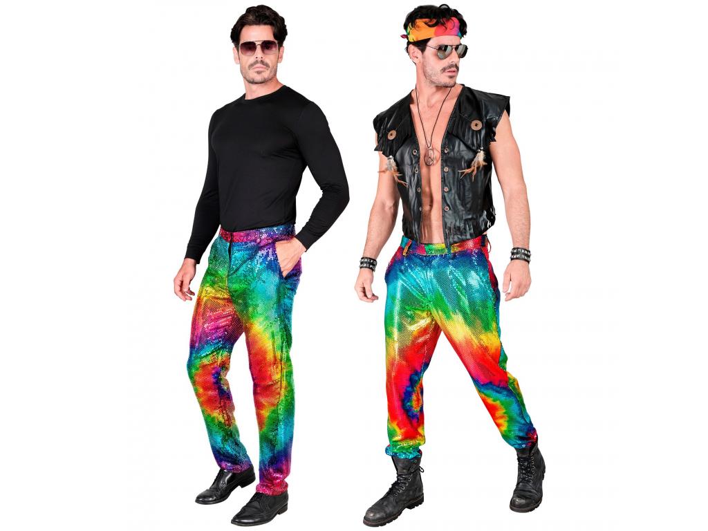 Színes party nadrág férfi jelmez